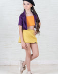 Quilted Silk Outfit Set for Girls - Swati Golyan