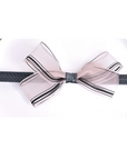 Organza Bow Charcoal Black Head Band - Swati Golyan