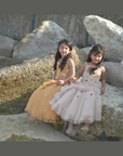 Hand Embroidered with Gota Spaghetti Top and Tasseled Lehenga Set - Swati Golyan