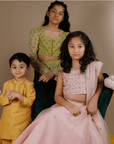 Boys Hand Embroidered Silk Kurta Set - Swati Golyan