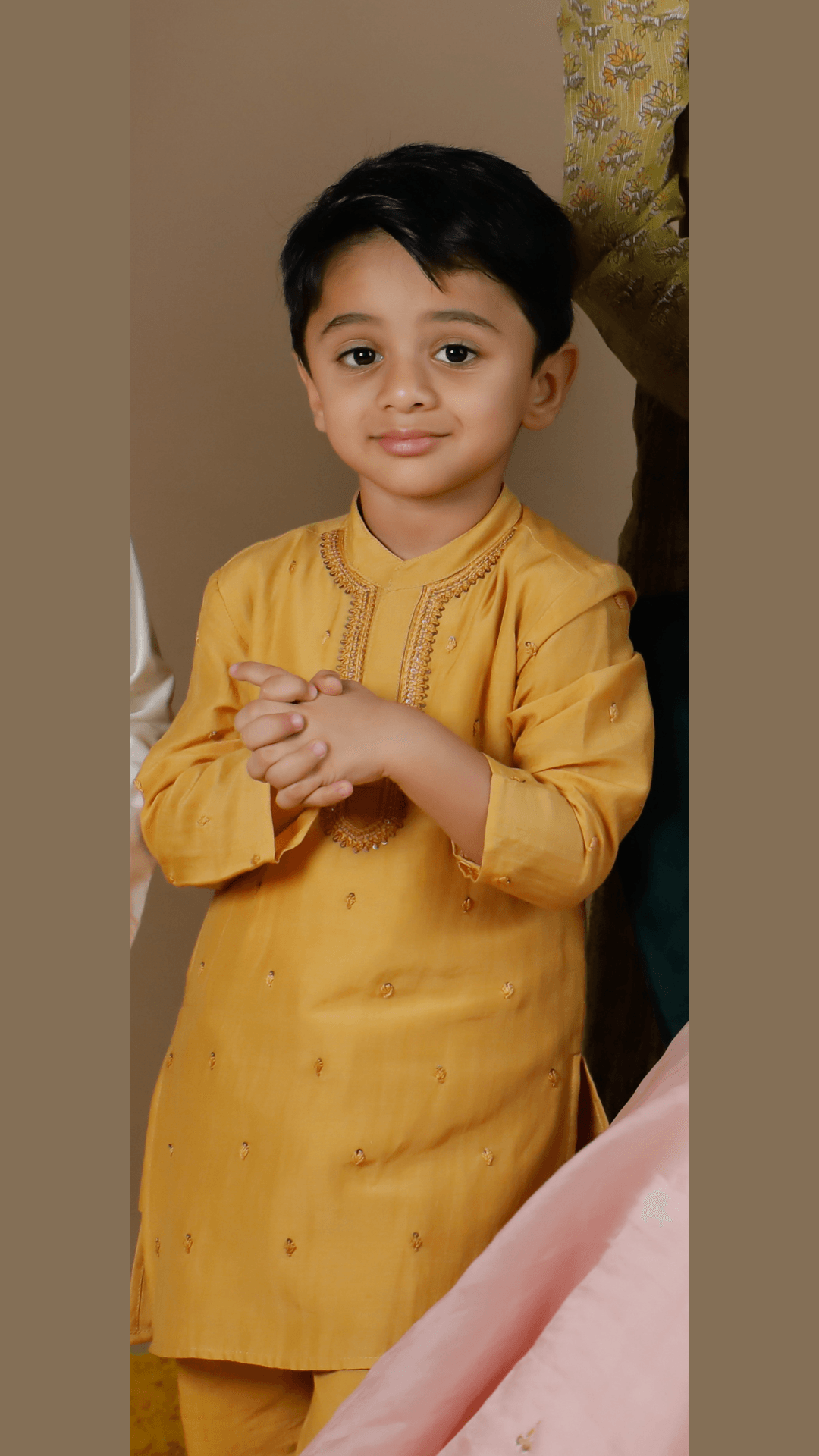 Boys Hand Embroidered Silk Kurta Set - Swati Golyan