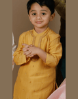 Boys Hand Embroidered Silk Kurta Set - Swati Golyan