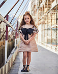 Hand Embroidered A-Line Ruched Dress - Swati Golyan