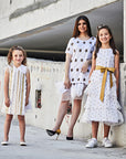 Multi Textured Wrap Around Dress - Swati Golyan