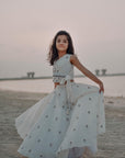 Offwhite Angrakha Crop top Lehenga Set - Swati Golyan