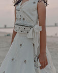 Offwhite Angrakha Crop top Lehenga Set - Swati Golyan