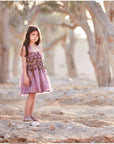 3D Organza and Metallic Roses Halter Neck Dress - Swati Golyan