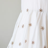 Hand Embroidered Silk Organza Full Length Dress