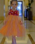 Crochet Flowers Ruffled Dress - Swati Golyan
