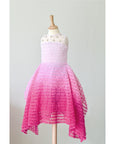 Frilled Asymmetrical Ombre Dress - Swati Golyan