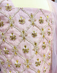 Gota Patti Pink Silk Organza Girls Lehenga set - Swati Golyan