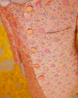 Yellow Printed Silk Chanderi Quilted Jodhpuri Set for Girls - Swati Golyan