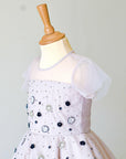 Hand Embroidered Beige Dress - Swati Golyan