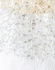 Schiffli Patched Dress With Smocked Bodice And Hand Embroidered Cape - Swati Golyan