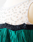 Scalloped Bodice With Pleated Panel Skirt - Swati Golyan
