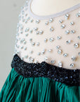Scalloped Bodice With Pleated Panel Skirt - Swati Golyan