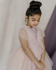 Hand Embroidered Ruffled And Frilled Dress - Swati Golyan