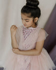 Hand Embroidered Ruffled And Frilled Dress - Swati Golyan