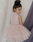 Hand Embroidered Ruffled And Frilled Dress - Swati Golyan
