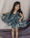 Shoulder Tie-ups Cone Shaped Blue Dress - Swati Golyan