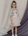 Whatever Embroidered And Hand Enhanced Pinafore Tutu - Swati Golyan