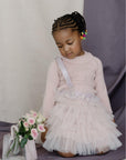 Hand Enhanced 3d Flowers Pinafore Tutu - Swati Golyan
