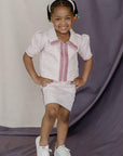 Hand Quilted Top And Skirt Set - Swati Golyan