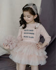 “Boss Baby” Embroidered And Hand Enhanced Pinafore Tutu - Swati Golyan