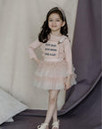 “Boss Baby” Embroidered And Hand Enhanced Pinafore Tutu - Swati Golyan