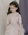 Hand Enhanced 3d Flowers Pinafore Tutu - Swati Golyan