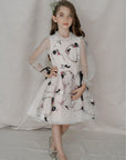 Hand Embroidered Floral Full Circle Dress - Swati Golyan