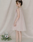 Hand Embroidered Feathery Roses Dress - Swati Golyan