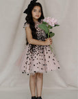 Hand Embroidered Bow- Tie Detail Dress - Swati Golyan