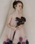 Pom Pom Sheer Yoke Dress - Swati Golyan