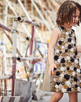 Hand embroidered A line Raw Silk Dress - Swati Golyan