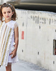 Multi Textured Wrap Around Dress - Swati Golyan