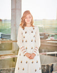 Hand Embroidered Button up Dress - Swati Golyan