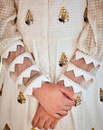 Hand Embroidered Button up Dress - Swati Golyan