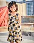Hand embroidered A line Raw Silk Dress - Swati Golyan