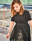 Hand Embroidered Tasseled Skirt - Swati Golyan