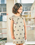Crystal Embedded A-Line Raw Silk Dress - Swati Golyan