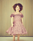 Hand Embroidered Fabric Balls Organza Dress - Swati Golyan