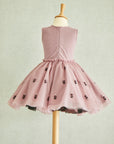 French-knotted Roses Full Circle Dress - Swati Golyan