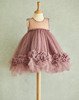 Hand Embroidered 3D Organza Rose Dress - Swati Golyan