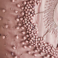Hand Embroidered Fabric Balls Flower Organza Dress