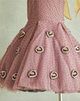 Hand Embroidered one shoulder Dress - Swati Golyan