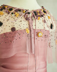 Hand Embroidered Cape and Frilled Skirt Set - Swati Golyan