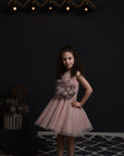 Gigantic Silk Organza Peony Girls Birthday Dress