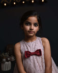 Pearl and Sequins Hand Embroidered Box Pleated Dress - Swati Golyan
