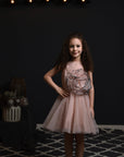 Gigantic Silk Organza Peony Girls Birthday Dress